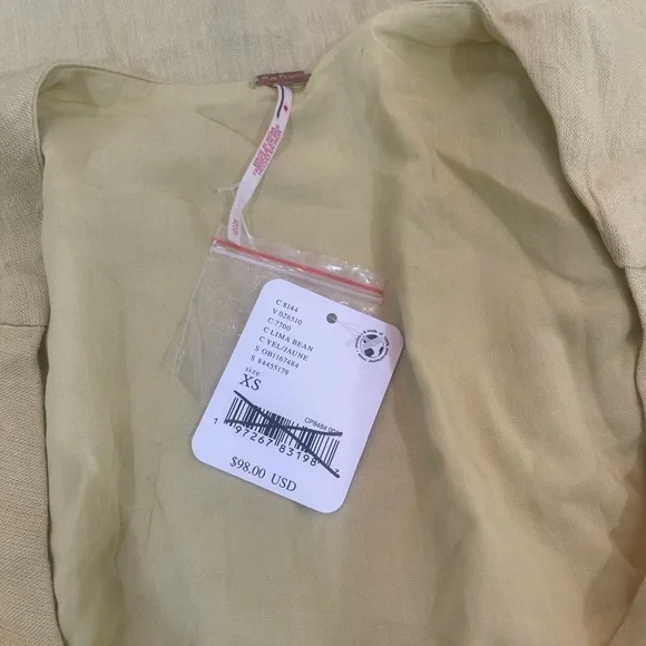 NWT Free people vintage summer midi dress in Lima bean size XS - Picture 10 of 12